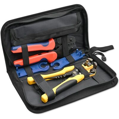 Qoltec Solartool-Kit - MC4-kompatibel, Crimpzange & Automatischer Abisolierer Qoltec Solartool-Kit - MC4-kompatibel, Crimpzange & Automatischer Abisolierer