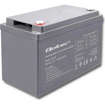 Akumulator Qoltec 53038 AGM - 12V 100Ah Maksymalnie 1200A Akumulator Qoltec 53038 AGM - 12V 100Ah Maksymalnie 1200A