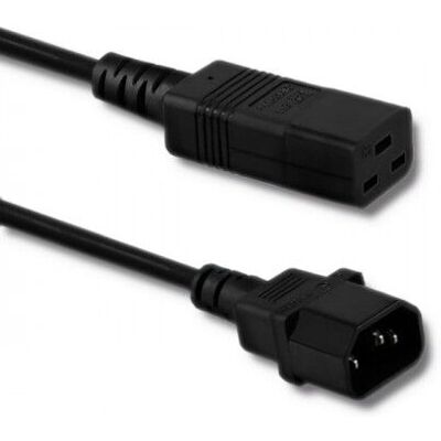 Qoltec 53990 Stromkabel - C14 auf C19 - 2m - Schwarz Qoltec 53990 Stromkabel - C14 auf C19 - 2m - Schwarz