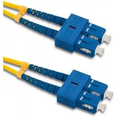 Câble à fibre optique Qoltec 54002 - 3m G.652D SC Duplex - Jaune Câble à fibre optique Qoltec 54002 - 3m G.652D SC Duplex - Jaune