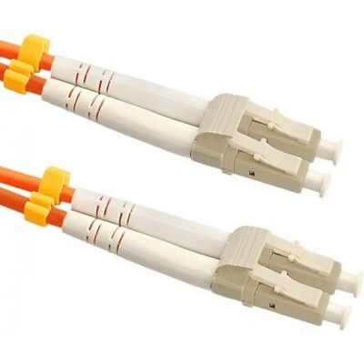 Câble à fibre optique orange Qoltec 54030 - 50m - OM2 - LC/UPC - Doplex - Publicité Câble à fibre optique orange Qoltec 54030 - 50m - OM2 - LC/UPC - Doplex - Publicité
