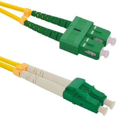 Qoltec - 54035 - SC/APC-LC/APC - duplex 9/125 - Câble à fibre optique - Publicité Qoltec - 54035 - SC/APC-LC/APC - duplex 9/125 - Câble à fibre optique - Publicité