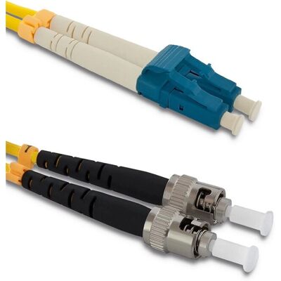 Qoltec 54068 Câble à fibre optique - 2m LC ST Jaune Qoltec 54068 Câble à fibre optique - 2m LC ST Jaune