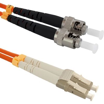 Qoltec 54072 Câble en fibre optique - OM2 multimode - 2m - Orange - Réseau Qoltec 54072 Câble en fibre optique - OM2 multimode - 2m - Orange - Réseau