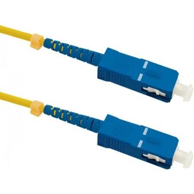 Qoltec 54297 Kabel - SC/UPC (Hann) - 1m - Glasfiber - Simplex - 9/125 Mikron - G.652D - Halogenfri - Gul Qoltec 54297 Kabel - SC/UPC (Hann) - 1m - Glasfiber - Simplex - 9/125 Mikron - G.652D - Halogenfri - Gul