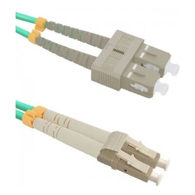 Qoltec 54348 Câble à fibre optique - Vert - 1m - Multimode OM4 - Dplex - Publicité Qoltec 54348 Câble à fibre optique - Vert - 1m - Multimode OM4 - Dplex - Publicité