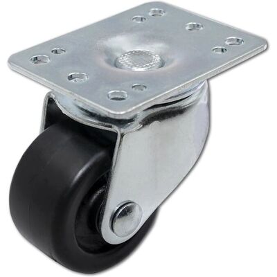 Qoltec Rack-Rollen-Set - 19" - Ohne Verriegelung - Schwarz, Silber Qoltec Rack-Rollen-Set - 19" - Ohne Verriegelung - Schwarz, Silber