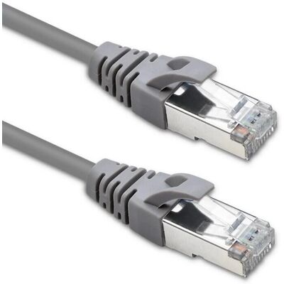 Câble réseau Qoltec - Cat 5e, 3m, Gris, Blindé Câble réseau Qoltec - Cat 5e, 3m, Gris, Blindé