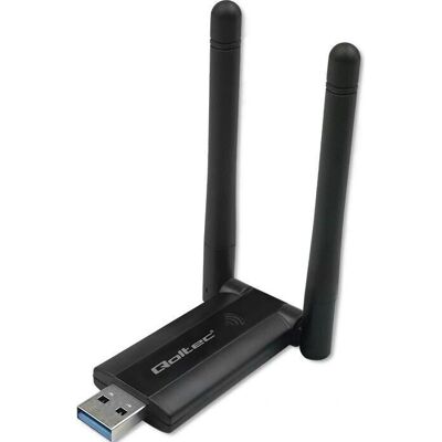 Qoltec Qoltec Dual Wi-Fi USB Adapter - 1200Mbps Qoltec Qoltec Dual Wi-Fi USB Adapter - 1200Mbps