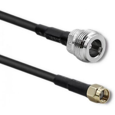 Qoltec 57027 câble coaxial LMR400 3 m N-type RP-SMA Noir - Câble Coaxial - Publicité Qoltec 57027 câble coaxial LMR400 3 m N-type RP-SMA Noir - Câble Coaxial - Publicité