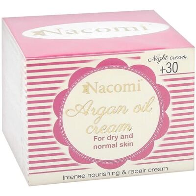 NACOMI Krem z Olejem Argan 30+ - Nawilżający, Przeciwstarzeniowy, Noc NACOMI Krem z Olejem Argan 30+ - Nawilżający, Przeciwstarzeniowy, Noc