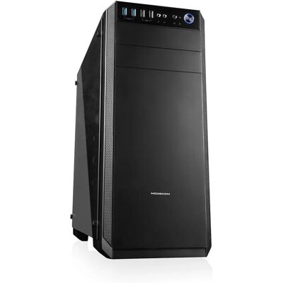 Modecom Oberon Pro Verre - Boîtier PC - ATX - Panneau latéral avec fenêtre - Noir - Publicité Modecom Oberon Pro Verre - Boîtier PC - ATX - Panneau latéral avec fenêtre - Noir - Publicité