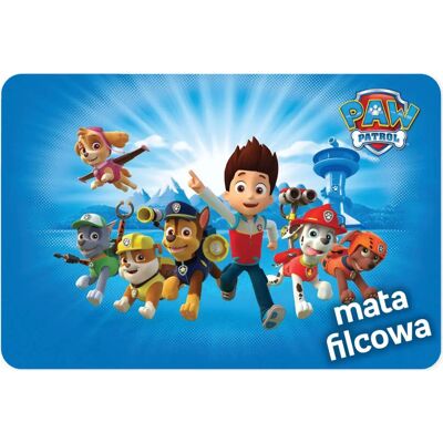Nickelodeon - Paw Patrol - Niebieski - 100x150 cm - Dywan z filcu Nickelodeon - Paw Patrol - Niebieski - 100x150 cm - Dywan z filcu