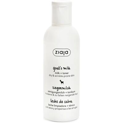 Lait Nettoyant et Tonique au Lait de Chèvre Ziaja 200ml - Soin du visage Lait Nettoyant et Tonique au Lait de Chèvre Ziaja 200ml - Soin du visage