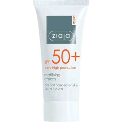 Ziaja Med Crème Solaire UVA + UVB SPF 50+ Protectrice Visage - 50ml - Publicité Ziaja Med Crème Solaire UVA + UVB SPF 50+ Protectrice Visage - 50ml - Publicité