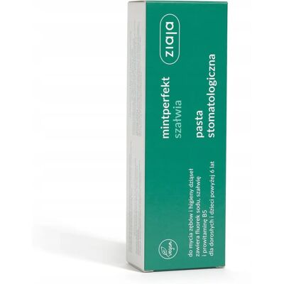 Ziaja Mintperfekt Zahnpasta - Salbei, Fluor, 75ml Ziaja Mintperfekt Zahnpasta - Salbei, Fluor, 75ml