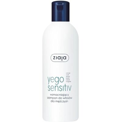 Shampoing renforçant sensible Yego de Ziaja - Soins capillaires pour hommes 300ml - Publicité Shampoing renforçant sensible Yego de Ziaja - Soins capillaires pour hommes 300ml - Publicité