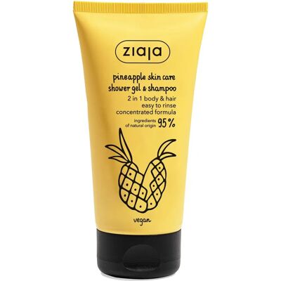 Ziaja Pineapple 2-in-1 Shower Gel & Shampoo - Energizing & Refreshing Ziaja Pineapple 2-in-1 Shower Gel & Shampoo - Energizing & Refreshing