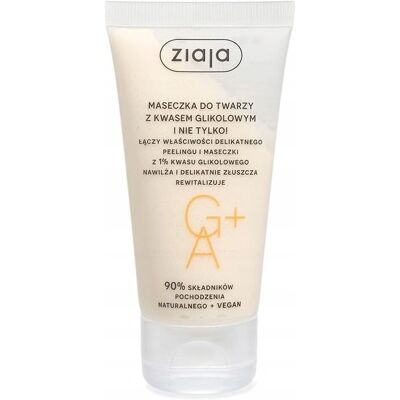 Ziaja Glycolic Acid Gesichtsmaske - 55ml - Hautbehandlung für Strahlkraft Ziaja Glycolic Acid Gesichtsmaske - 55ml - Hautbehandlung für Strahlkraft