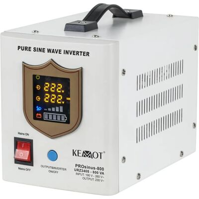 Kemot Prosinus-800 UPS - Onda Sinusoidal Pura 12V/230V 800VA/500W Kemot Prosinus-800 UPS - Onda Sinusoidal Pura 12V/230V 800VA/500W