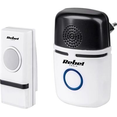 Rebel Sonnette Sans Fil - 48 Mélodies, 4 Niveaux de Volume - Type de Produit Rebel Sonnette Sans Fil - 48 Mélodies, 4 Niveaux de Volume - Type de Produit