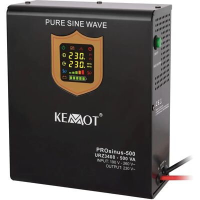 Kemot Prosinus-500 Fuente de energía de emergencia - Onda sinusoidal pura 12V/230V Kemot Prosinus-500 Fuente de energía de emergencia - Onda sinusoidal pura 12V/230V