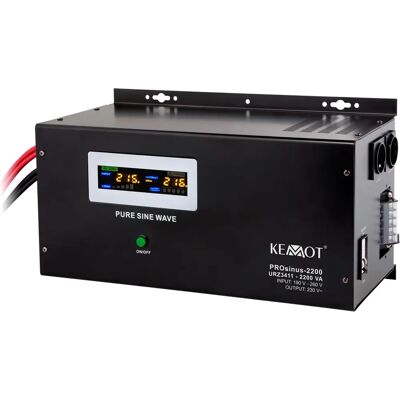 Kemot Prosinus-2200 UPS Montado en Pared - Onda Sinusoidal Pura 12V 1600W Kemot Prosinus-2200 UPS Montado en Pared - Onda Sinusoidal Pura 12V 1600W