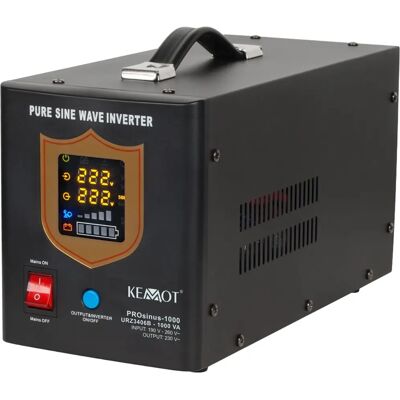 No Name UPS Kemot Prosinus-1000 - Puhtaan siniaaltosignaali, 12V/230V, 1000VA No Name UPS Kemot Prosinus-1000 - Puhtaan siniaaltosignaali, 12V/230V, 1000VA