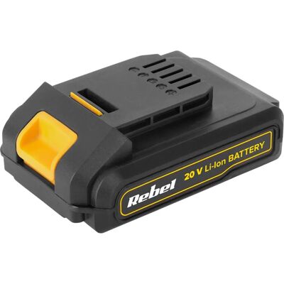 Rebel 20V Lithium-Ionen-Akku - 2Ah - kompatibel mit Rebel Werkzeugen Rebel 20V Lithium-Ionen-Akku - 2Ah - kompatibel mit Rebel Werkzeugen