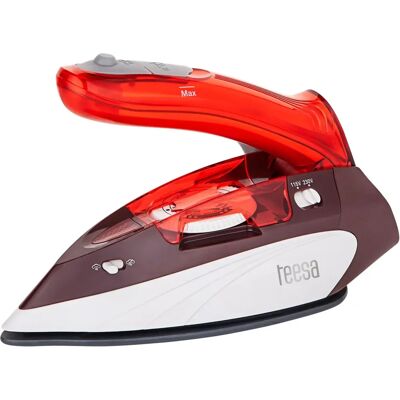 Ferro da Viaggio Pieghevole Teesa - Piastra in Ceramica, 1100W, Vapore Verticale Ferro da Viaggio Pieghevole Teesa - Piastra in Ceramica, 1100W, Vapore Verticale