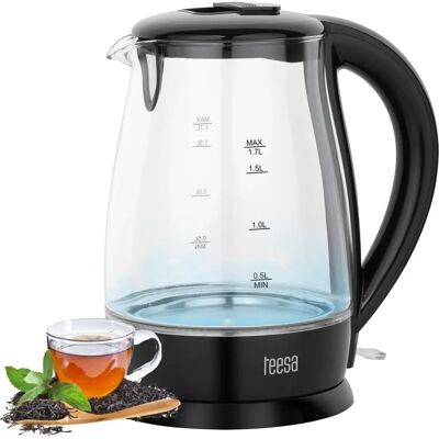 Teesa TSA1511B Schwarz - Wasserkocher - Schwarz - 1,7L - Elektrischer Wasserkocher Teesa TSA1511B Schwarz - Wasserkocher - Schwarz - 1,7L - Elektrischer Wasserkocher