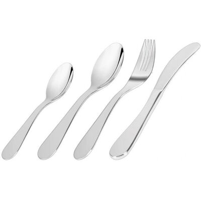 Teesa - Kinderbesteck 4-teilig - Ergonomische Griffe - Edelstahl - Cutlery set Teesa - Kinderbesteck 4-teilig - Ergonomische Griffe - Edelstahl - Cutlery set