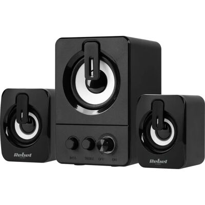 Rebel CS-50 PC Lautsprecher - Schwarz Rebel CS-50 PC Lautsprecher - Schwarz