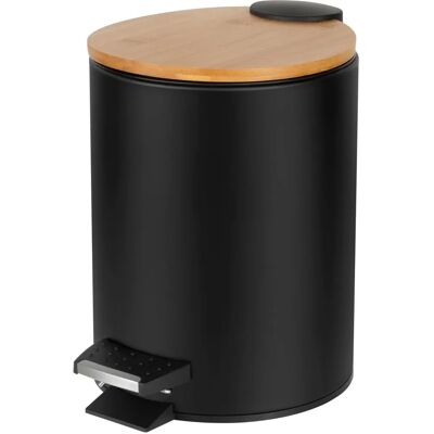 Teesa Badezimmermülleimer - 3L, Schwarz Teesa Badezimmermülleimer - 3L, Schwarz
