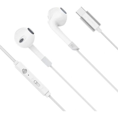 Écouteurs intra-auriculaires Kruger&Matz C2 avec microphone - Blanc - Publicité Écouteurs intra-auriculaires Kruger&Matz C2 avec microphone - Blanc - Publicité