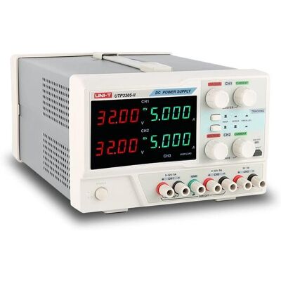 Fonte de alimentação de laboratório Uni-T Utp3305-II - Exibição de 4 dígitos, Canal duplo Fonte de alimentação de laboratório Uni-T Utp3305-II - Exibição de 4 dígitos, Canal duplo