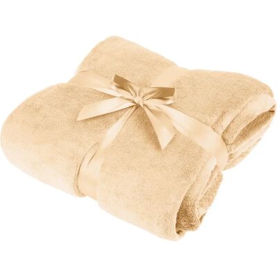TEESA Couverture en polaire crème - Fleece Blanket TEESA Couverture en polaire crème - Fleece Blanket