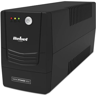 Rebel Nanopower 850 VA UPS - Katkeamaton virtalähde Rebel Nanopower 850 VA UPS - Katkeamaton virtalähde