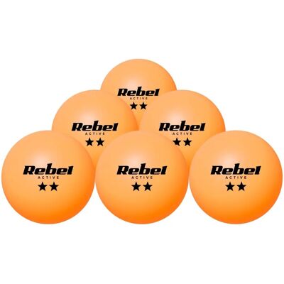 Rebel - RBA-4008 - Laranja - 6 peças - Conjunto de tênis de mesa Rebel - RBA-4008 - Laranja - 6 peças - Conjunto de tênis de mesa