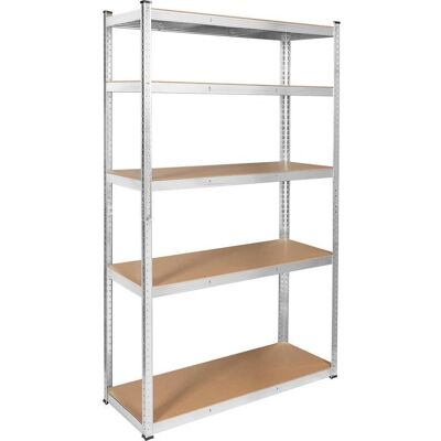 Rebel - Regal - stříbrné kovové 205x120x45 Regál na skladování Rebel - Regal - stříbrné kovové 205x120x45 Regál na skladování