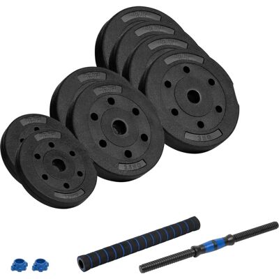 Set de Mancuernas Ajustables Rebel Active - 20kg con Conector Set de Mancuernas Ajustables Rebel Active - 20kg con Conector