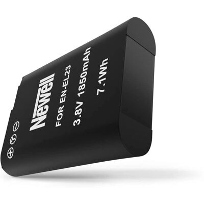 Batterie pour Appareil Photo Newell EN-EL23 - Capacité Élevée Li-Ion - Noir - Publicité Batterie pour Appareil Photo Newell EN-EL23 - Capacité Élevée Li-Ion - Noir - Publicité