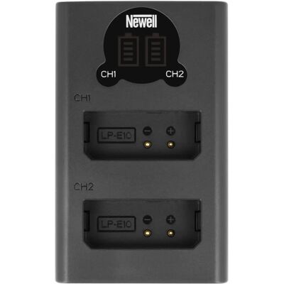 Newell DL-USB-C Kettős Töltő LP-E10-hez - Kompakt, USB-C Newell DL-USB-C Kettős Töltő LP-E10-hez - Kompakt, USB-C