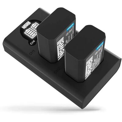 Newell Rubbermaid DL-USB-C Kétsávos töltő NP-FW50 akkumulátorokhoz Newell Rubbermaid DL-USB-C Kétsávos töltő NP-FW50 akkumulátorokhoz