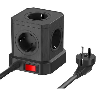 NEWELL NL4387 Zasilacz - 5 gniazdek, 1 port USB-A, 3 porty USB-C, 1.5m Kabel NEWELL NL4387 Zasilacz - 5 gniazdek, 1 port USB-A, 3 porty USB-C, 1.5m Kabel