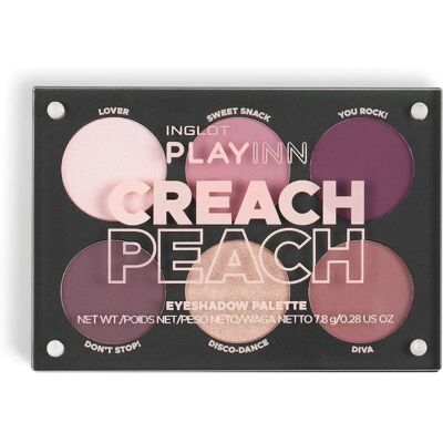 Inglot Creach Peach Oogschaduwpalet - 8 g - Langdurig, hoog gepigmenteerd Inglot Creach Peach Oogschaduwpalet - 8 g - Langdurig, hoog gepigmenteerd