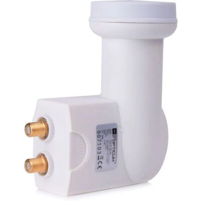 LNB Satellite Double Opticum Twin - Robuste, Blanc, 10,7-12,75 GHz - Publicité LNB Satellite Double Opticum Twin - Robuste, Blanc, 10,7-12,75 GHz - Publicité