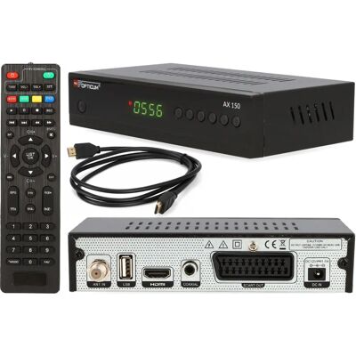 Récepteur satellite Opticum AX150 - DVB-S2, Full HD, Disque dur, Prise CI Récepteur satellite Opticum AX150 - DVB-S2, Full HD, Disque dur, Prise CI