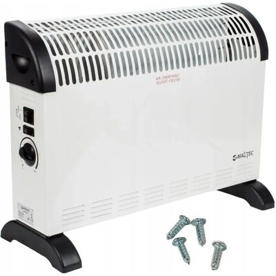 Maltec Konwektor Elektryczny na Podłogę - Biały - 2000W - Turbo Maltec Konwektor Elektryczny na Podłogę - Biały - 2000W - Turbo