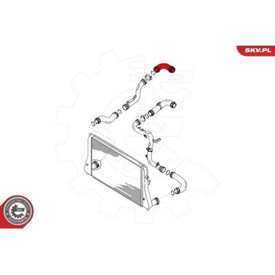 Esen SKV 24SKV141 Manguera de Intercooler - Manguera de Turbo Esen SKV 24SKV141 Manguera de Intercooler - Manguera de Turbo